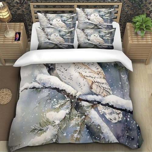 Parure de lit king size microfibre de luxe imprimée 3D