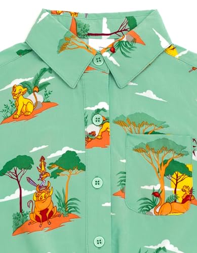 Disney Lion King Simba Nala Timon Pumbaa Mufasa Zazu Matching Family Hawaiian Button Down Shirt Toddler to Big Kid4