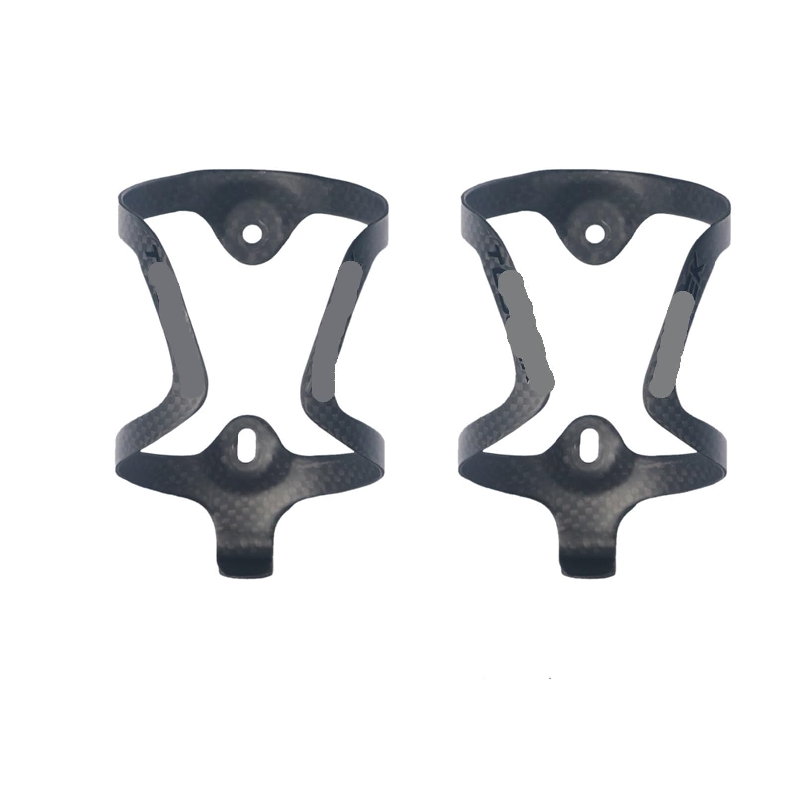 Portabidón Bicicleta Acabado Carbono Portabotellas de Fibra Carbono for Bicicleta Carretera, portabotellas for Agua y Bebidas, el Soporte más Ligero for montaña, 32g(2PCS Black)