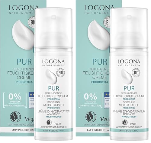 Crema facial PUR calmante para proteger el rostro del estrés diario pack de 2