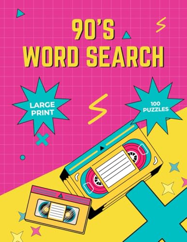 90’s Nostalgia Large Print Word Search Paperback – Large Print, March 15, 2025