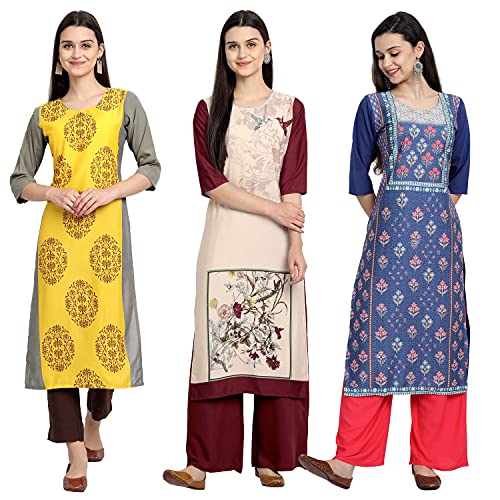 Image of Women's Crepe Straight Kurta