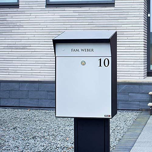 Allux F47370 Briefkasten,525 x 345 x 235 mm,Schwarz : Amazon.de 