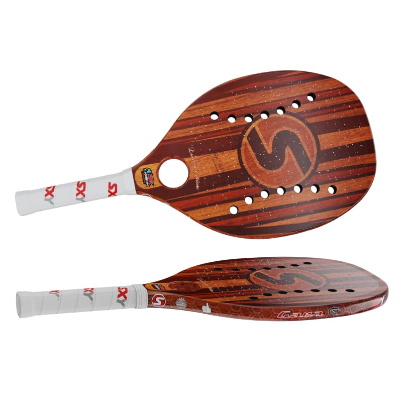 SXY California GT Beach Tennis Paddle – Designed in California USA | 3K Carbon Frame | Super Soft EVA Core