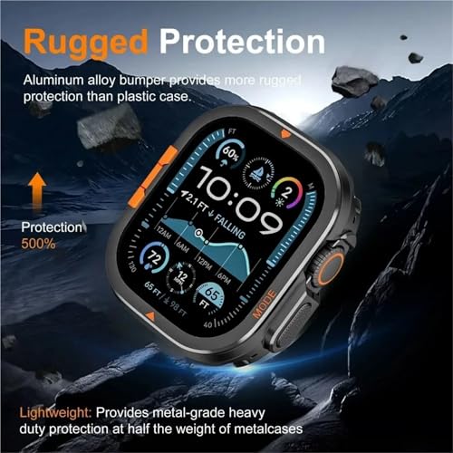 Coque métal Apple Watch Ultra 2 49mm antichoc EZZON