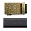 Bronze Buckle & Black Leather