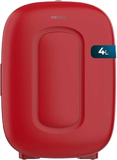 Cecotec Mini-Kühlschrank Bolero MiniCooling 4L Capri Red. 12V und 220V Anschluss, Perfekt für Auto und Wohnwagen, Praktische Kühl- und Heizfunktion, 7 bis 50 Grad, Kompakt und Leicht Transportierbar