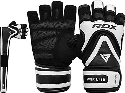 RDX Weight Lifting Gloves for Gym Workout - Long Wrist Support Strap