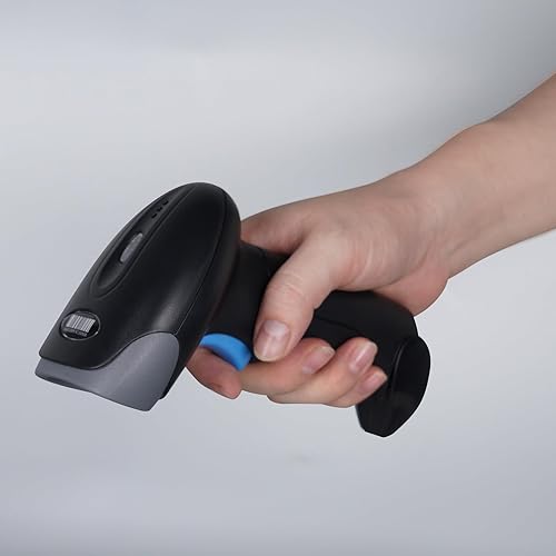 Miniatura 8 de Escáner de código de barras QR 1D 2D inalámbrico, lector de códigos de barras inalámbrico de mano con batería de 2000 mAh para pago móvil, tienda de