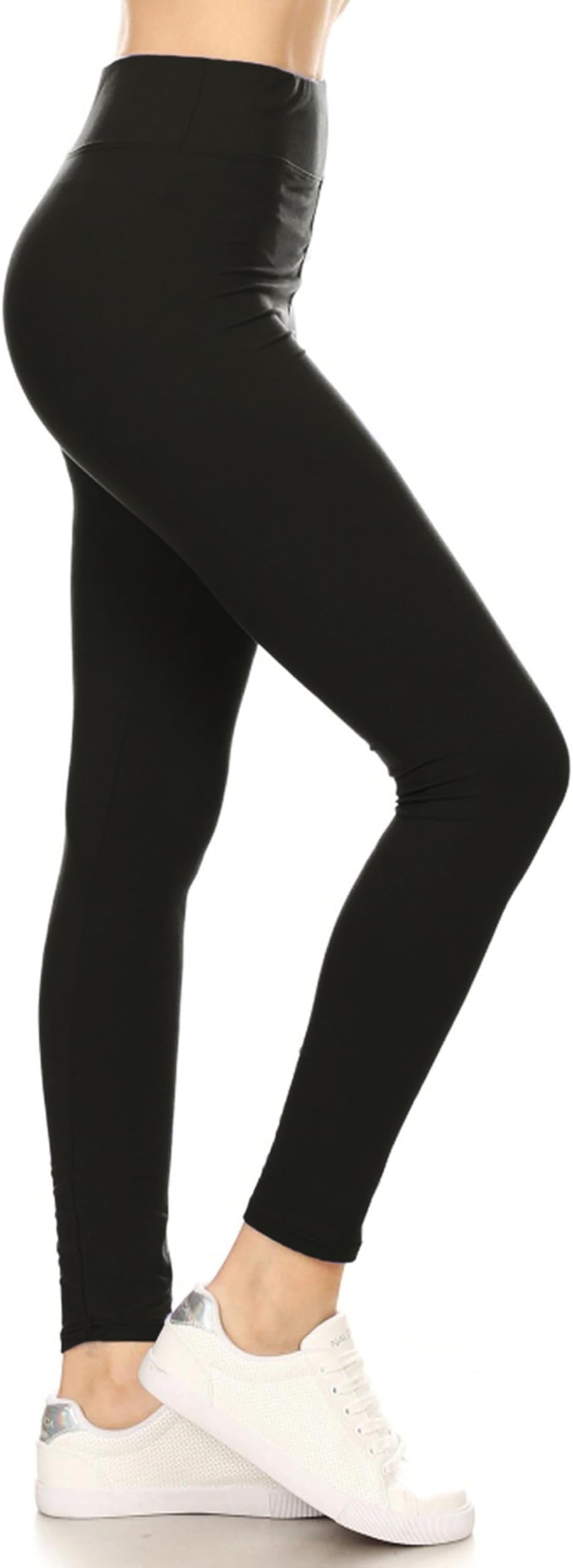 High Waisted Leggings for Women Buttery Smooth & Soft Women's Solid Yoga - Reg, Plus, 1X3X, 3X5X