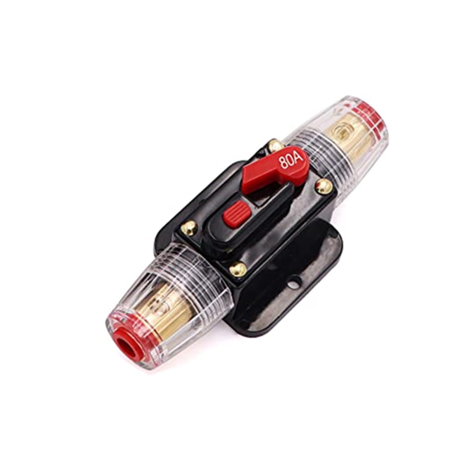 Disjoncteur audio de voiture 80A 12V 24V et porte-fusible à récupération automatique