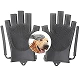Magic Pet Bath Gloves Brush ,Perfect Dog &Cat Brush ,Pet Double-sided Bathe Shampoo Brush Gloves...
