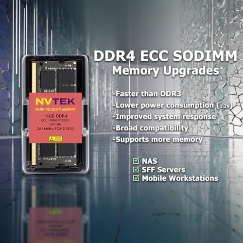 Image of 16GB (1X16GB) DDR4 2666MHz PC4-21300 2Rx8 1.2V CL19 260-PIN ECC Unbuffered SODIMM