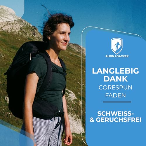 ALPIN LOACKER Merino Shirt Damen Kurzarm und Poloshirt I atmungsaktives Funktionsshirt schnelltrocknend für Sport und Wandern I Merinowolle Tshirt und Thermooberteil, Berry L