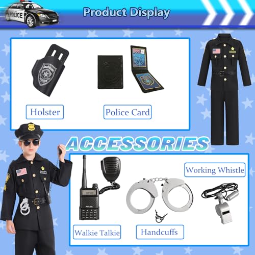 Disfraz de Policía para Niños Talla M 7-8 Años miniatura 5