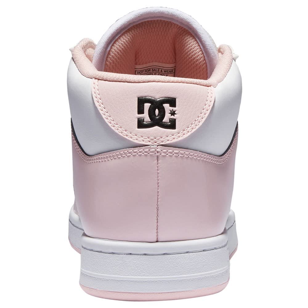 DC Shoes Manteca 4 Mid - Chaussures Mid Top en Cuir - Femme - 36 - Rose.