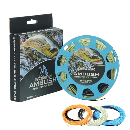 M MAXIMUMCATCH Maxcatch Sinking Tip Fly Line Weight Forward Fishing Line, 3ips/6ips, 4/5/6/7/8 F/S