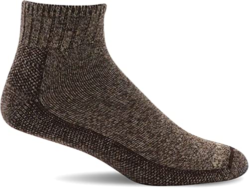 Sockwell Men's Big Easy Mini Relaxed Fit Sock, Espresso - L/XL