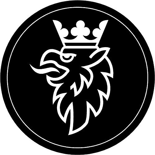 Saab Black White Griffen Replacement Decal Sticker 8 Piece Set