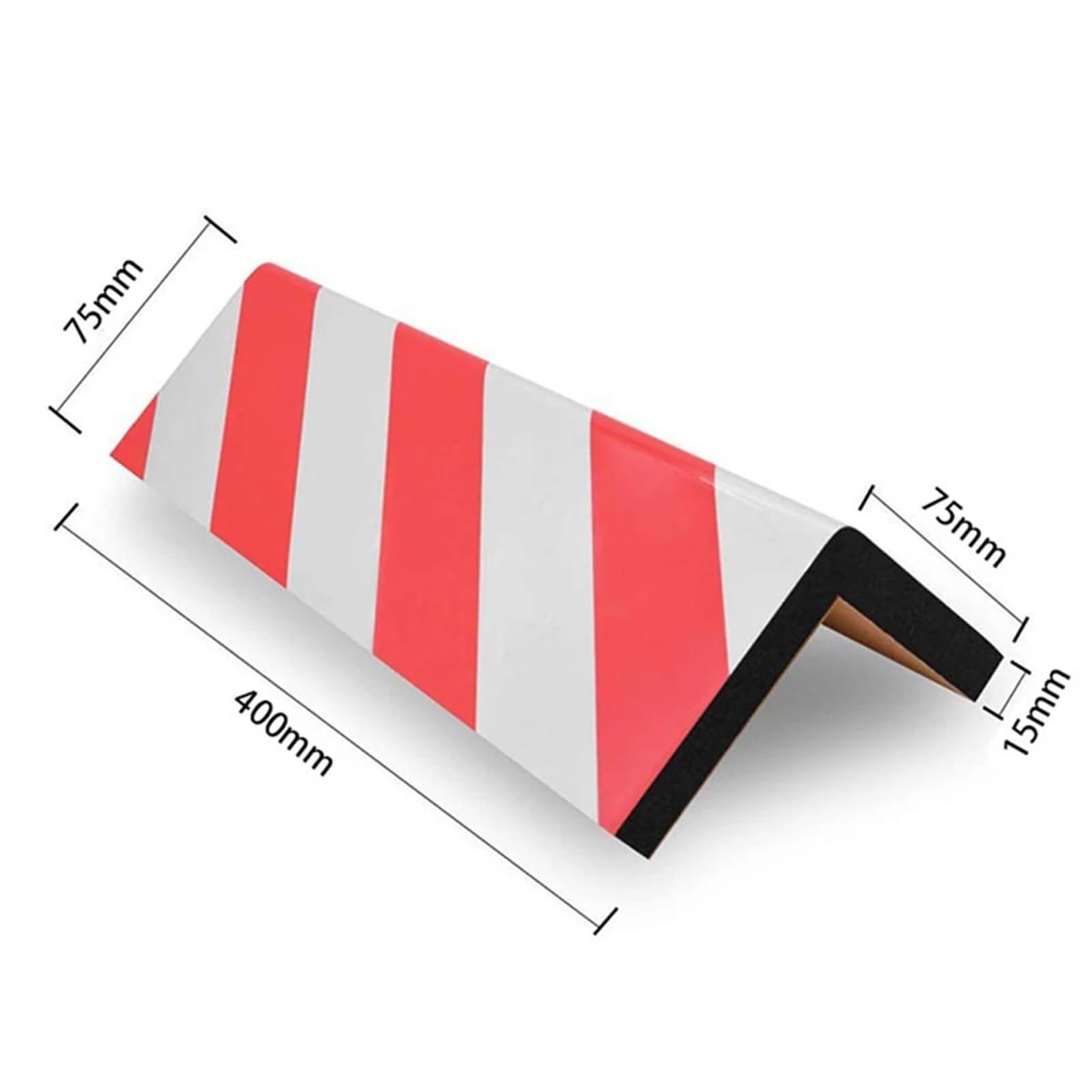 Lot de 1/2/4 protecteurs muraux de Garage en Mousse for Coins de Voiture, Autocollants Anti-Collision, colonnes de Garage, Protections Anti-Rayures for Pare-Chocs de Porte de Voiture(4PCS Red)
