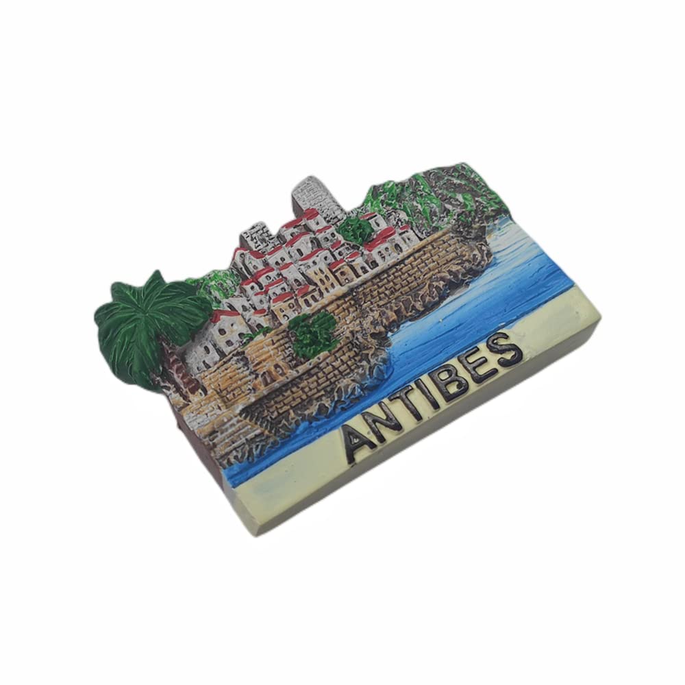 Magnete Frigorifero Antibes Francia - Souvenir In Resina, Dipinto A Mano - Foto 2