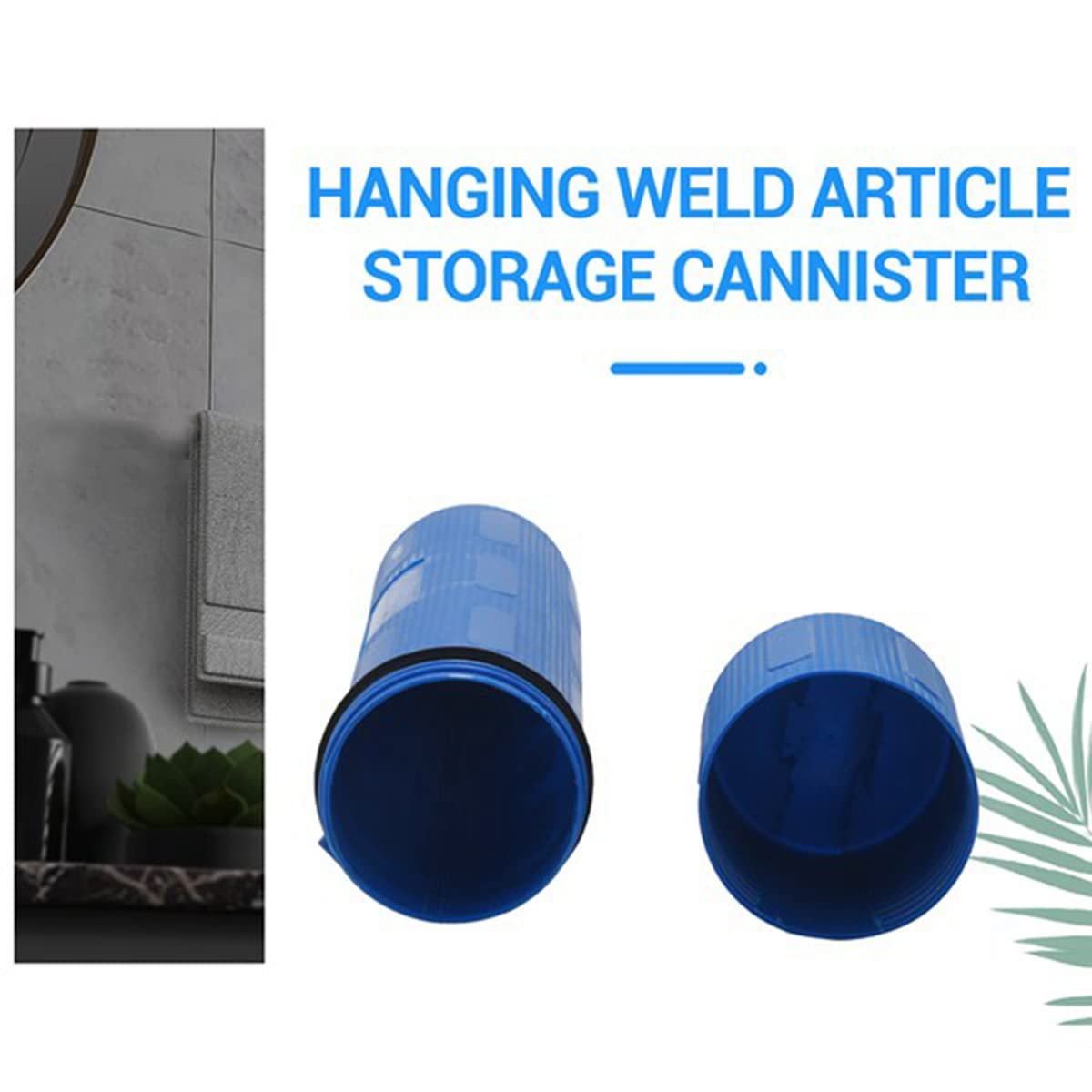 Jkjhbhged 2PCS 10LB Guard Welding Weld Electrode Rod Storage Tube Container Hold Cannister, Blue