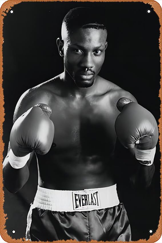 Cartel de metal vintage de hojalata de Boxeo Legend Pernell Whitaker Sweet Pea Boxing Fan v2 divertido póster para interiores y exteriores, patio,