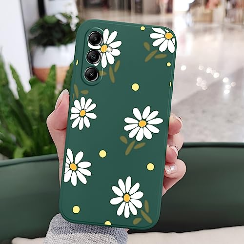 Coque silicone Galaxy A25 5G LEECG doublure microfibre anti-rayures écran 16,5 cm vert - 3