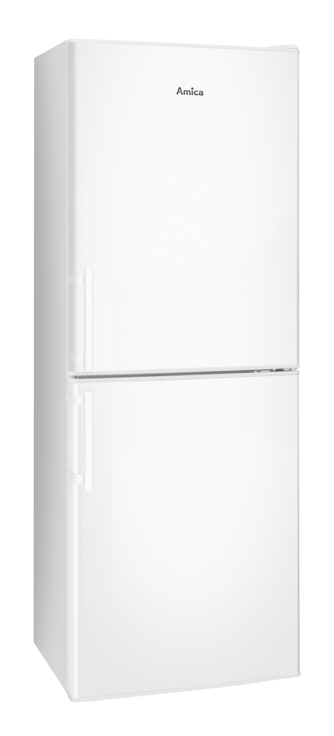 Amica AKG 3845 W Kühl-/Gefrierkombination/Doppeltürer / 148(H) x 52(B) / Weiß/mit Griffen