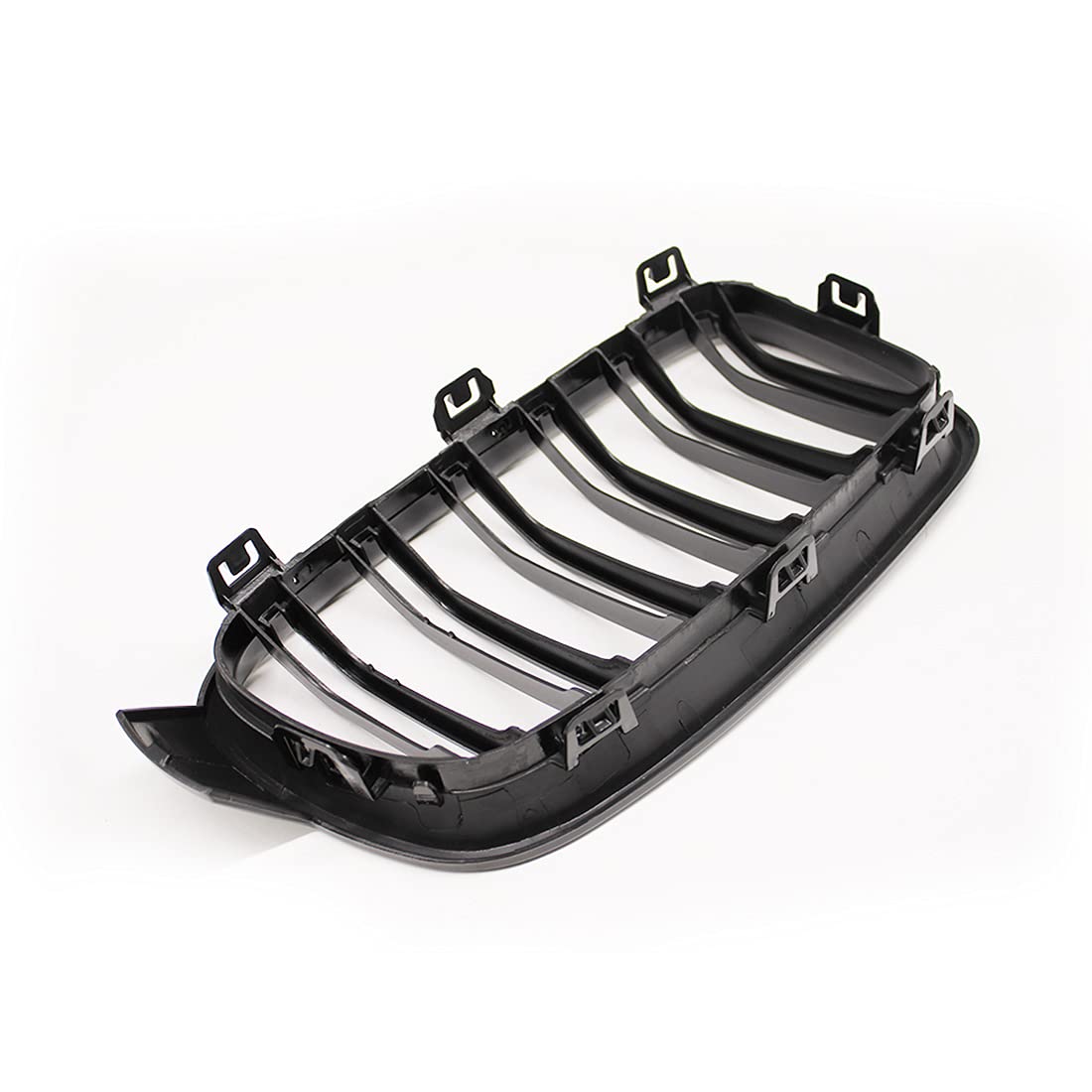 Grilles De Calandre Noires Mat Pour BMW Série 3 F30/F31/F35 2012-2018 - Double Latte, ABS, Style Sport