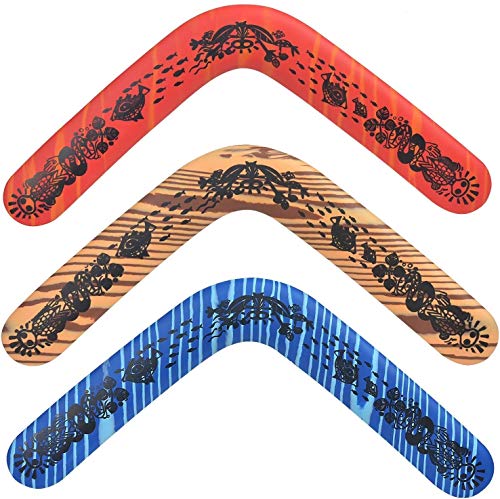Yofobu 3 Pack Australian Boomerang Pro Sports Boomerang Outdoor Sports Throw Catch Toy Flying Toy #TOP29