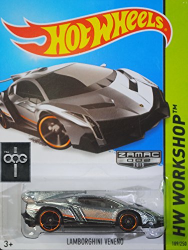 Hot Wheels Lamborghini Veneno 2015 ZAMAC 189/250 miniatura 1