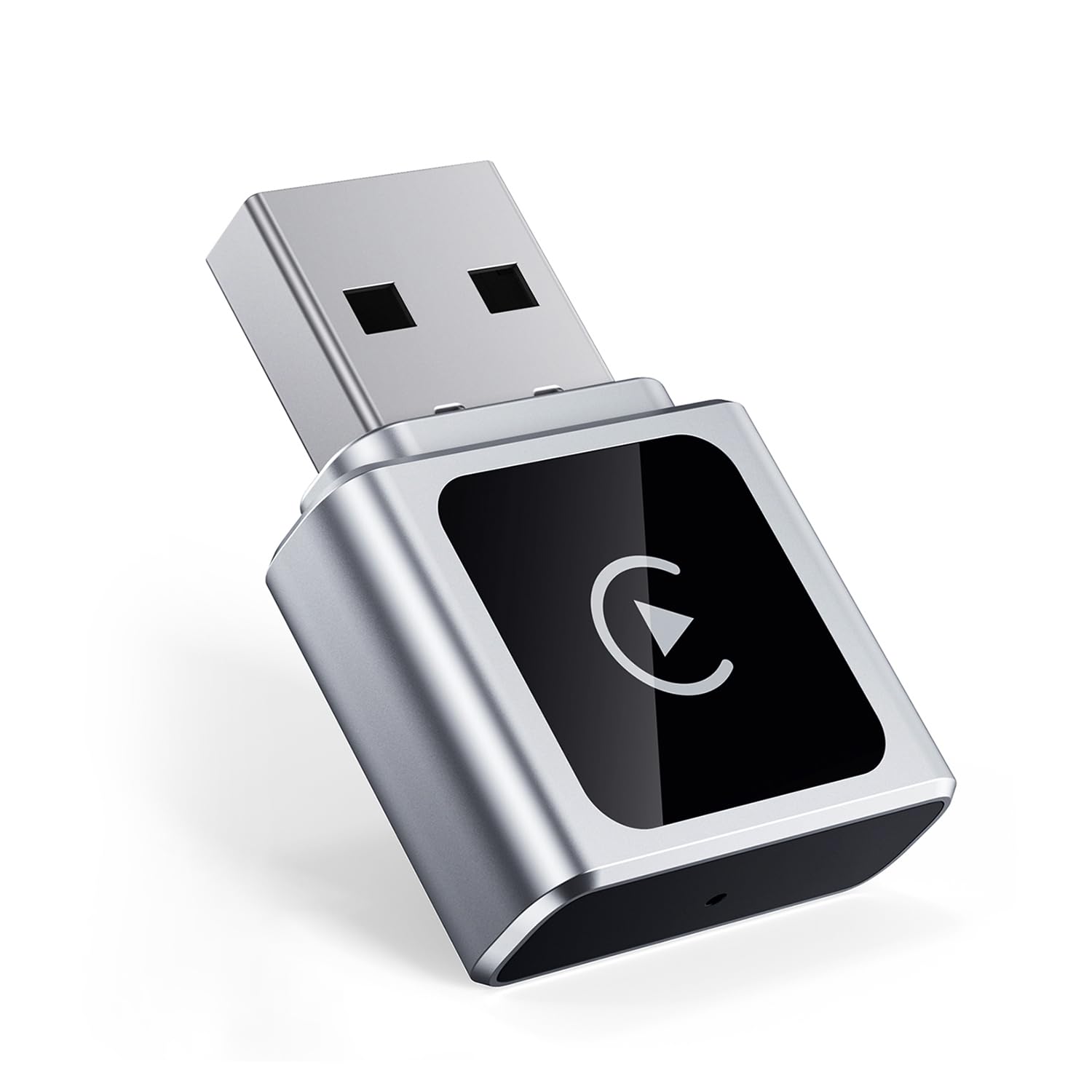 Wireless Carplay Adapter for Apple iPhone, Converts Wired to Wireless Mini CarPlay Kit with USB-C to USB-A Adapter for Cars from 2016 and iOS 10+ (Silver)