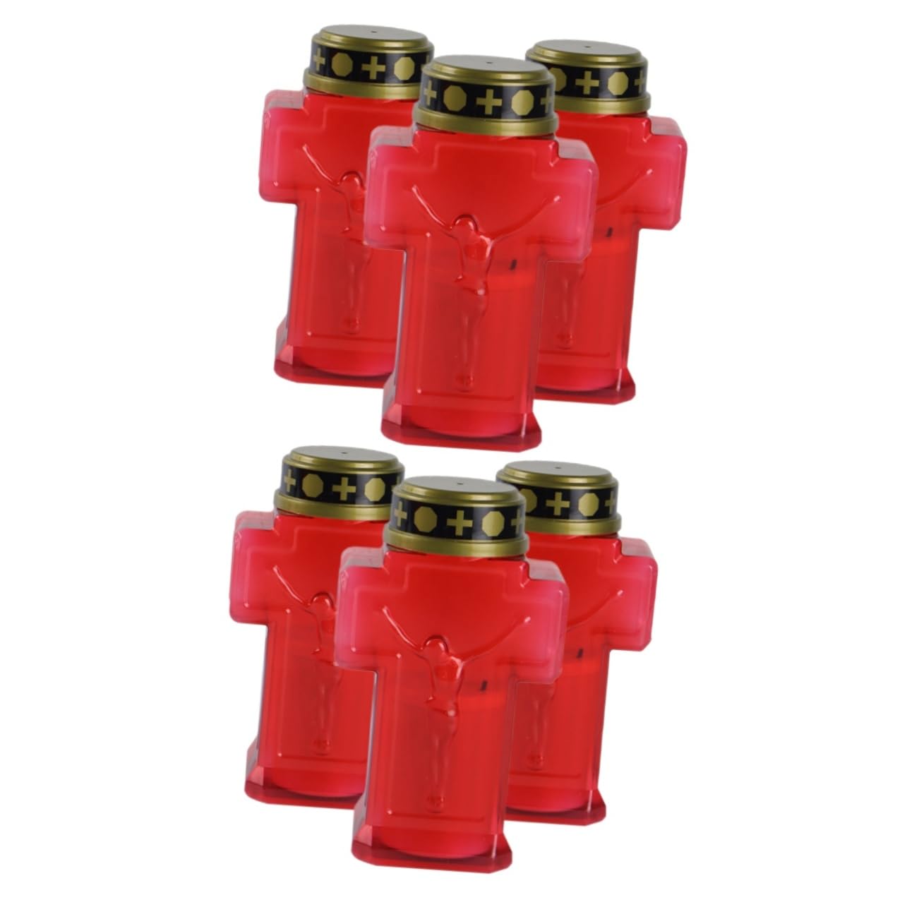 Uonlytech 6pezzi Lampade Elettriche Flameless Per Cimitero Decorazioni Per e Candela Lampade Per Cerimonie e Memoriali Design e Durevol Cera