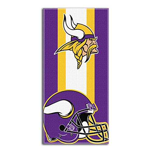 Northwest NFL Minnesota Vikings Unisex-Adult Beach Towel, 30" x 60", Zone Read by Northwest - Used condition - CA$14.06