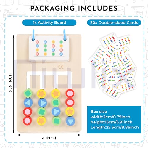 Image of Niwlix Puzzle Early Learning Preschool Toys for Boys 4-8 Years Game Colour Matching Board Puzzle Game Toys for 6 Year Old boy Girl Educational Learning, Puzzle Game for Kids 7 to 10 Years