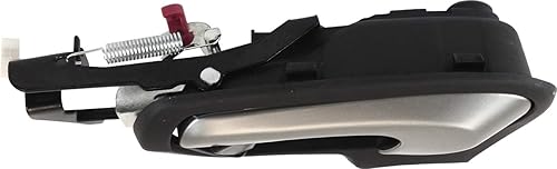 Miniatura 3 de Garage-Pro Manija de puerta interior compatible con Honda Civic Coupé 2006-2011 delantero, bisel negro del lado del conductor con palanca plateada