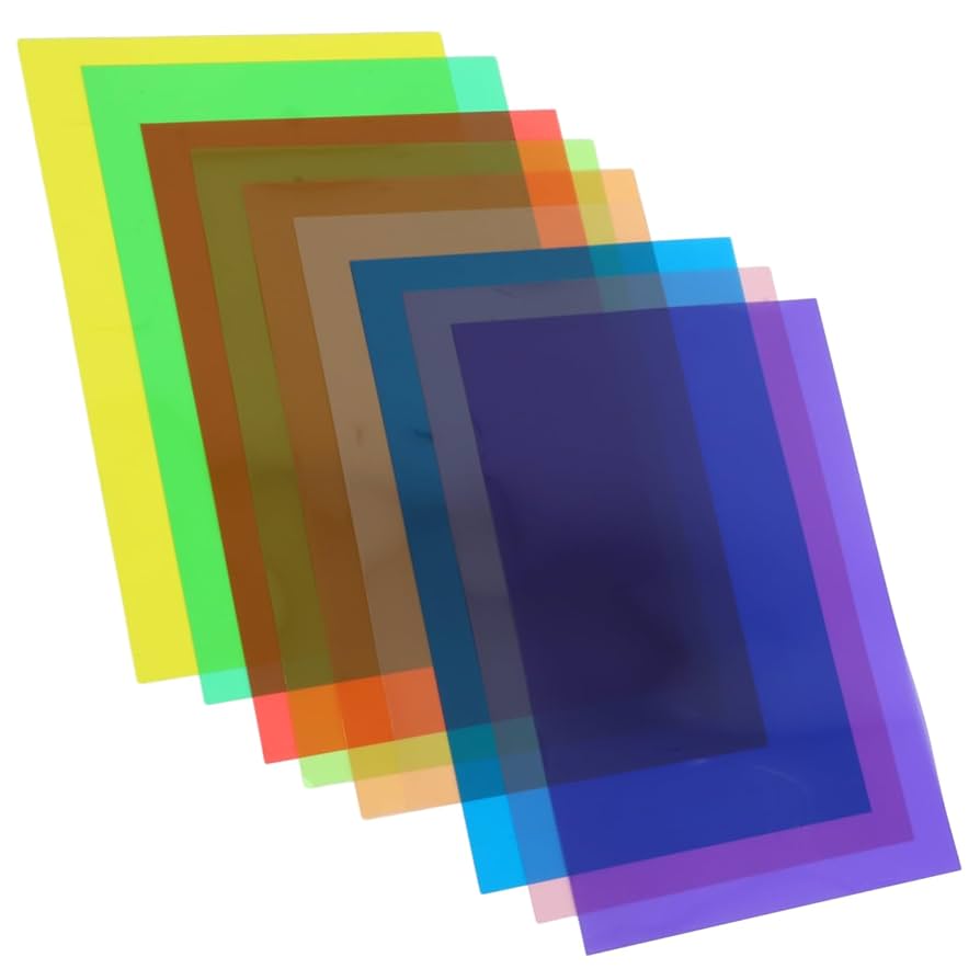 Amazon.co.jp: Operitacx 9枚 色セロファン手作り Diy 透明光