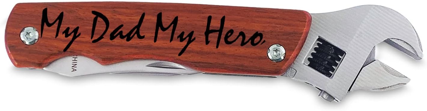 Personalized My Father My Hero Wrench Multi-Tool - Double Sided