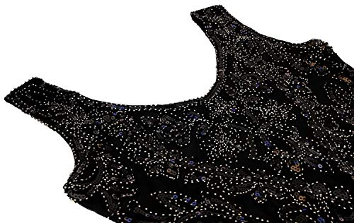 Image of Peacock-inspired 1920s Gatsby Beaded Flapper Sling Dress Womens Vintage Cocktail Dress W /Complete Accessories Set