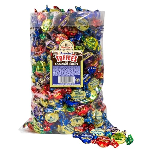 Walkers Nonsuch Assorted Toffees 500g Bag Classic British Sweets Mixed Flavours Suitable for Parties Sharing & Gifting
