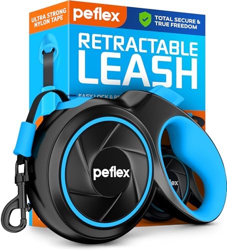 16.4 ft Retractable Dog Leash - Heavy Duty Tape Leash with Strong...
