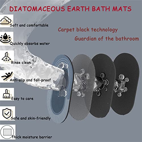 Badematte, Bath Mat, Badvorleger, Duschvorleger, Fußmatte Dusche, Badematten, Duschvorleger Badteppich Rutschfest… – Bild 3