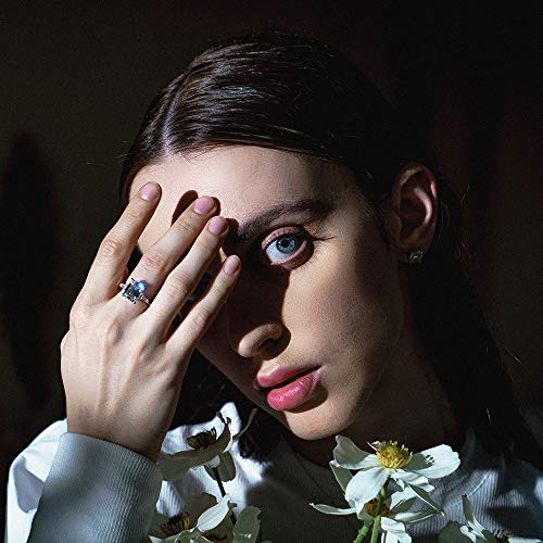 AINUOSHI 3 Carat/ 4 Carat Engagement Anniversary Ring, Emerald/Asscher Cut, 3 Stones Cubic Zirconia CZ, 925 Sterling Silver Band, Christmas Gift, Jewelry Box Packed2