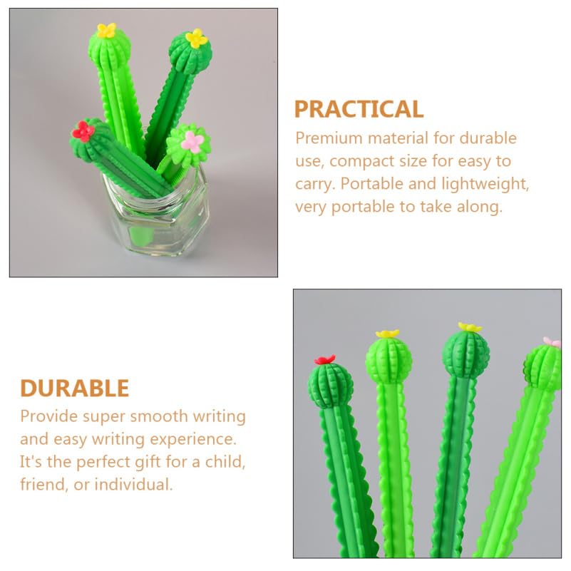 Set de 10 bolígrafos gel con diseño cactus Gadpiparty miniatura 3