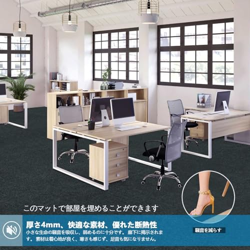 【Amazon 限定ブランド】廊下敷き カーペットラグ ラグマット 台所マット ロング600×60cm HAODEMI ペット 絨毯 フローリング 滑り止めマット 足腰負担軽減 階段カーペットマット カーペット キッチンマット 洗える 玄関マット PU 厚み4mm厚 踏み心地いいラグ 床暖房対応 騒音対策 (ブラック) [3]