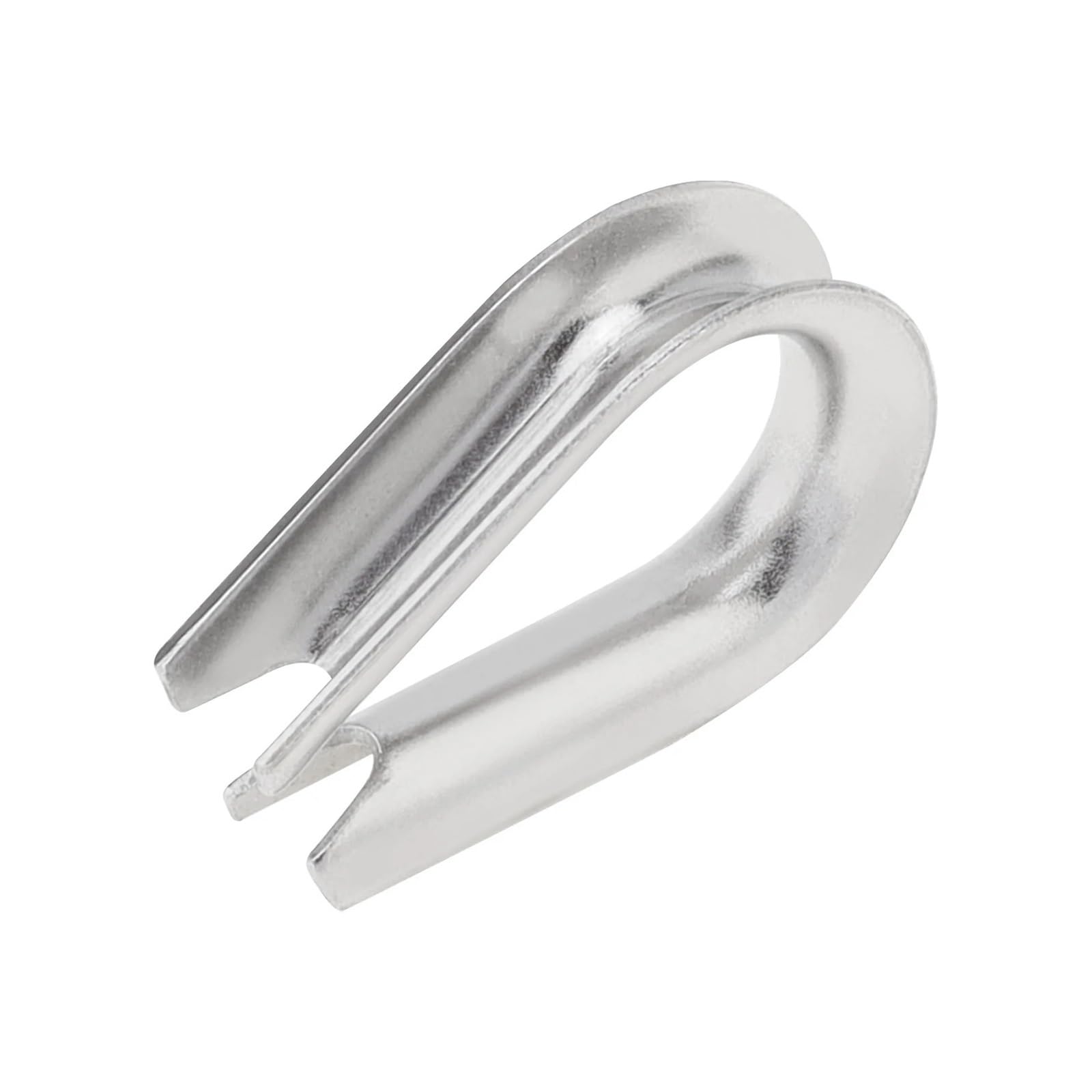 50 Pezzi in Acciaio Inossidabile M3 Fune Metallica ditale Morsetto di Rigging Set for 1/8 Pollici di Diametro Fune Metallica Cavo ditale Morsetto ad Anello Kit