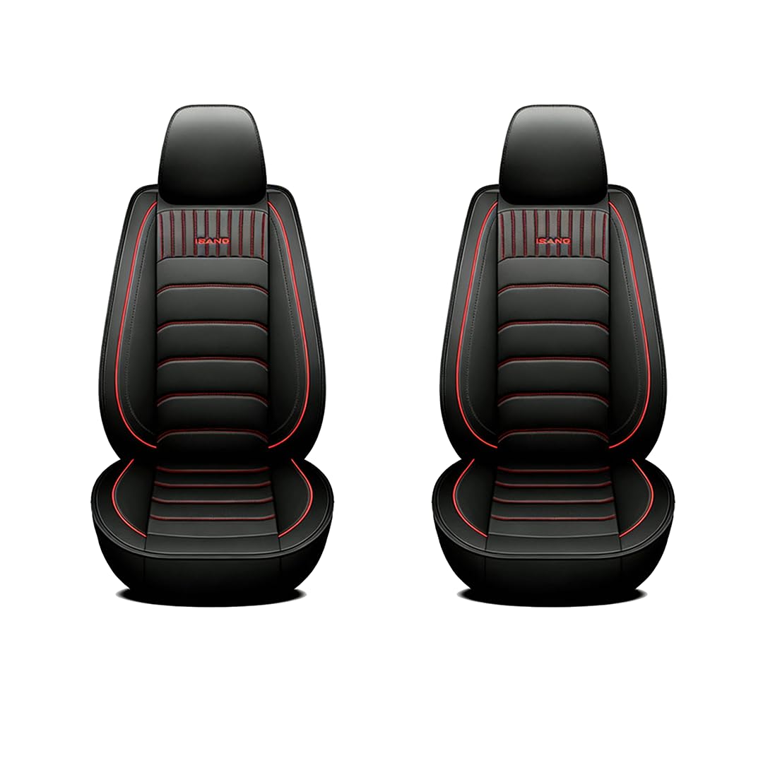 RSCBB 2 Pcs Front / 5 Seats Complete Set Car Seat Covers For Maserati Biturbo / 222/222 E SE SR 4V /422/425 / 430/430 4V / 228, All-Weather Use Car Seat Covers Waterproof Wear-resistant