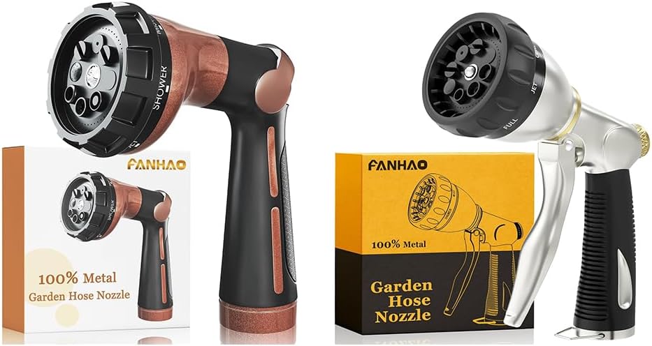 FANHAO 100% Heavy Duty Water Hose Sprayer+High Pressure Hose Sprayer
