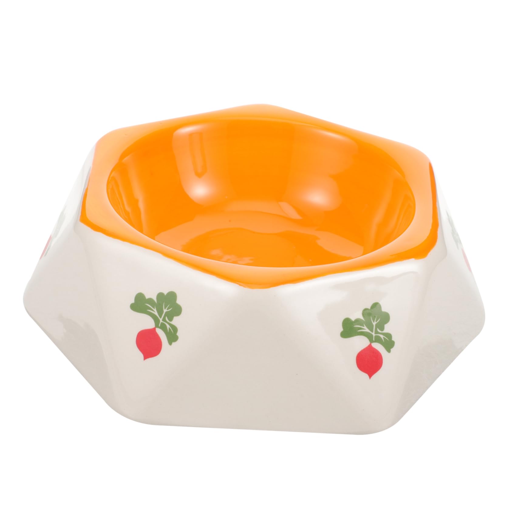 HOLIDYOYO Ceramic Hamster Feeder Bowl Six Sided Pet Food Dish for Hamsters Guinea Pigs and Animals Easy to Durable Design for Comfortable Dining Experience